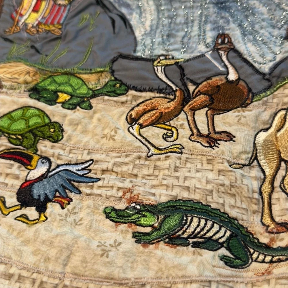 Wall hanging 37 x 24.5 – Noah's Ark religious‎ Catholic Christian animals